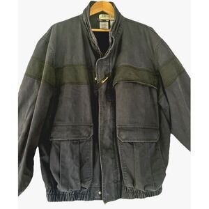 VTG Workrite FR Flame Resistant Men's Size XL‎ Navy /Black Bomber  Jacket Coat